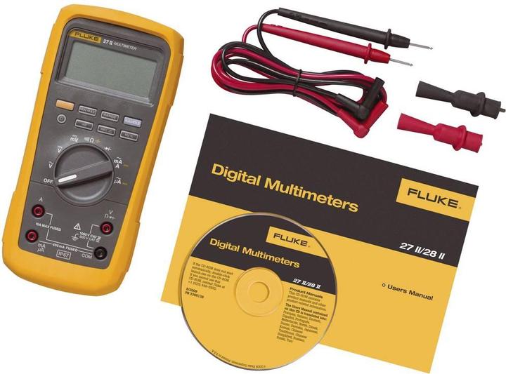 Immagine prodotto Fluke Multimetro portatile digitale 27II/E (CAT III 1000V, CAT IV 600V)