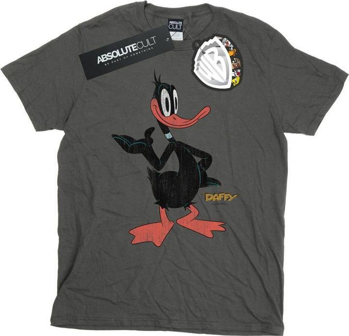Immagine prodotto Looney Tunes Daffy Duck Distressed Maglietta Ragazzi (152, 158)