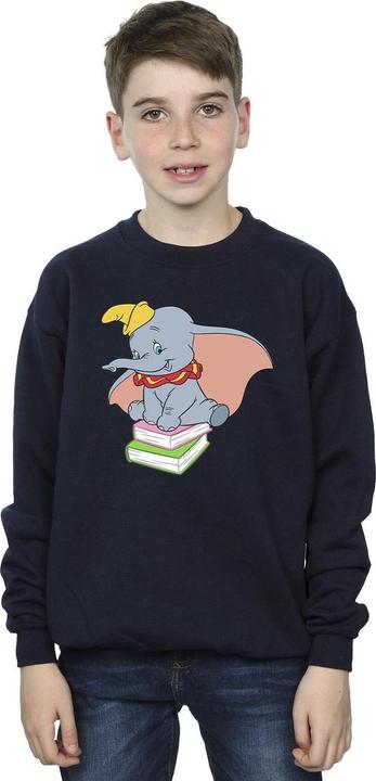 Actual product image Disney Boys Dumbo Sitting On Books Sweatshirt (140, 146)