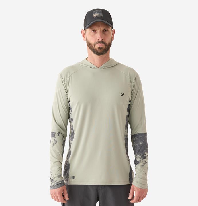 Actual product image Caperlan Angelshirt Anti-UV 500 Kapuze LSF 50+ grün (L)