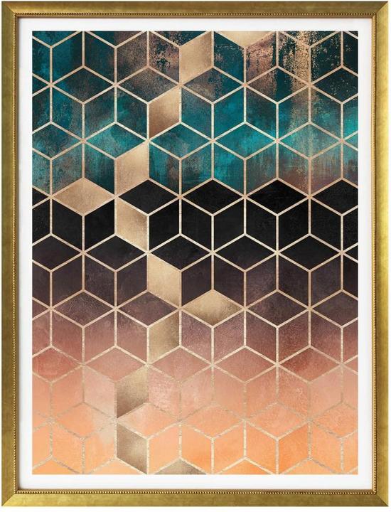 Image du produit Trenddeko Géométrie vert or (30 x 40 cm)