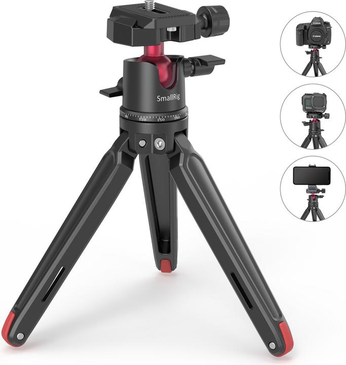 Produktbild SmallRig Tabletop Mini Tripod mit Panoramic Ball Head (Metall)