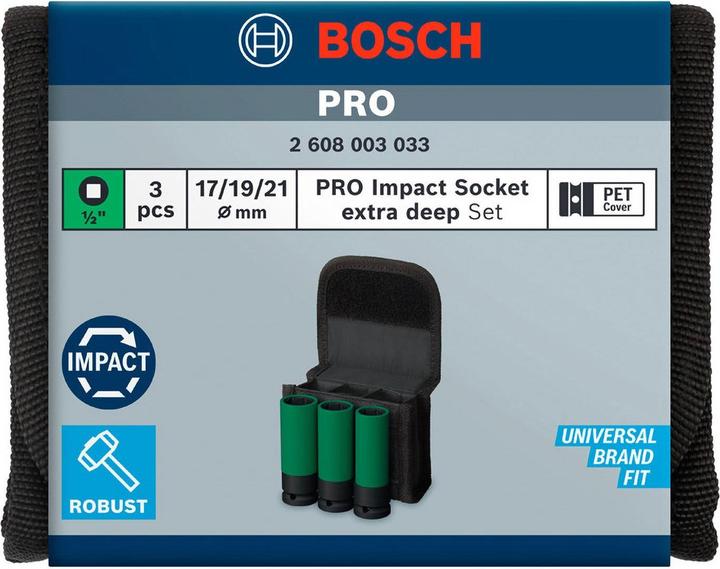 Actual product image Bosch Professional Zubehör PRO Impact (19 mm, 21 mm, 17 mm)