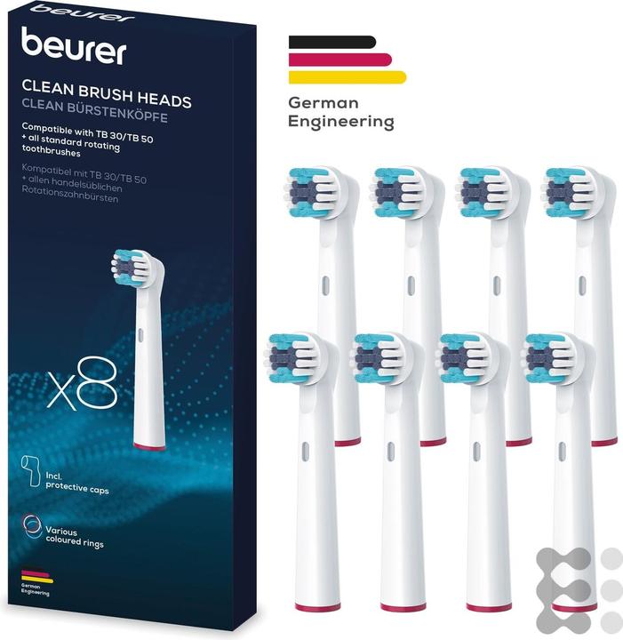 Produktbild Beurer TB 30/50 Bürstenköpfe Clean 8 Stk. (8 x)