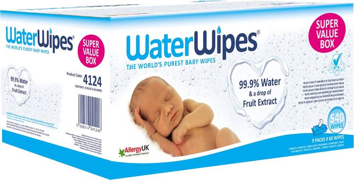 Produktbild WaterWipes Feuchttücher (540 Stück)