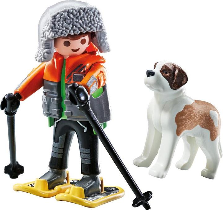 Immagine prodotto Playmobil Escursionista con cane San Bernardo (71741, Playmobil La mia vita)