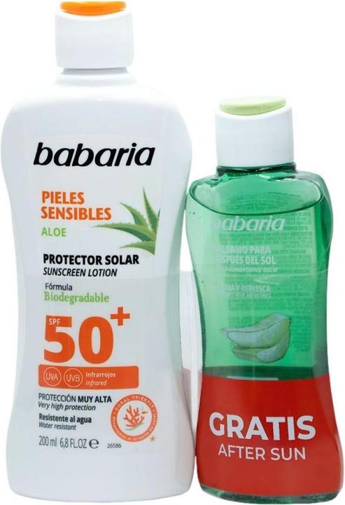 Produktbild Babaria SOL. LECHE PROTCTOR SOLAR PIELES SENSIBLES F50 200 ML + AFTER SUN 100 ML (Sonnencreme, SPF 50, 200 ml)