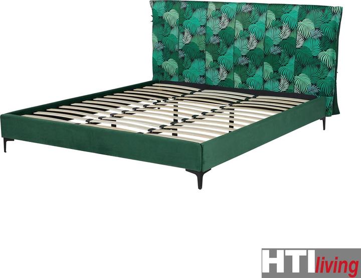 Actual product image HTI-Living Doppelbett 180 x 200 cm Roxbury Leaf Grün (180 x 200 cm)