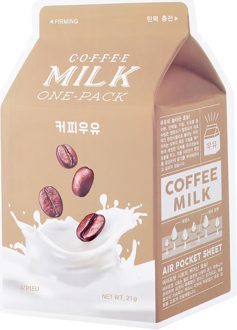 Immagine prodotto A'Pieu Maschera in fogli di latte al caffè One Pack (1000 ml)