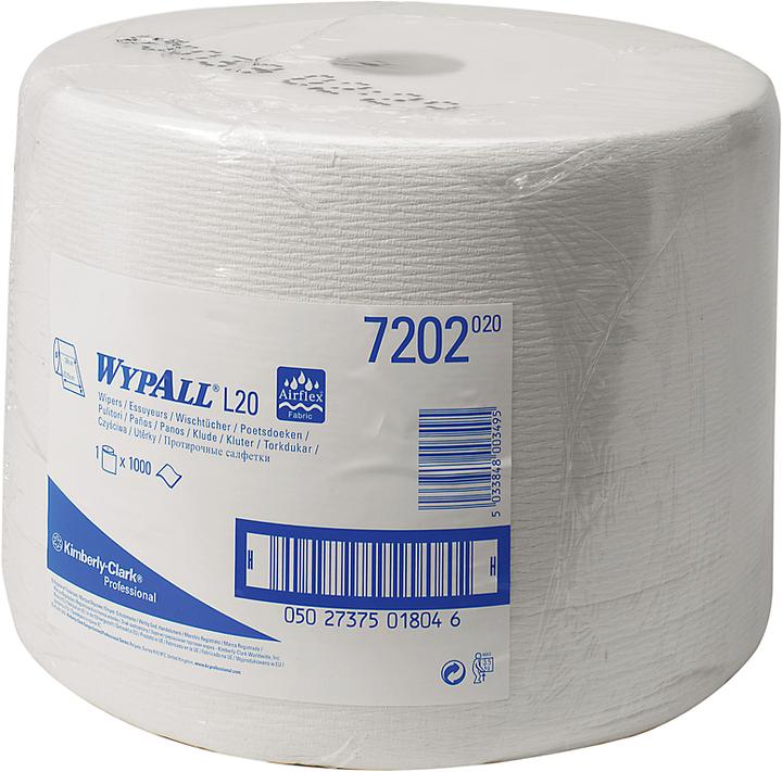Actual product image Wypall Wipe L-10 EXTRA + large roll, made of Airflex material, 1000 cloths, 1-ply (1 x)