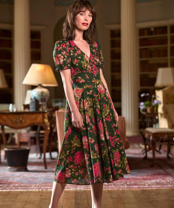 Actual product image Joe Browns Vintage Floral V-Neck Dress (44)