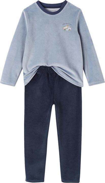 Image du produit Vertbaudet Lot de 2 pyjamas garçon en velours BAUSTELLE (152)