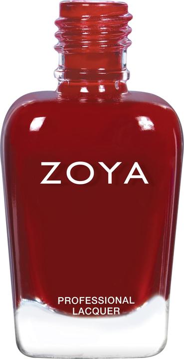 Actual product image Zoya Nail polish COURTNEY - Deep beetroot red (Deep red beet root red, Colour paint)