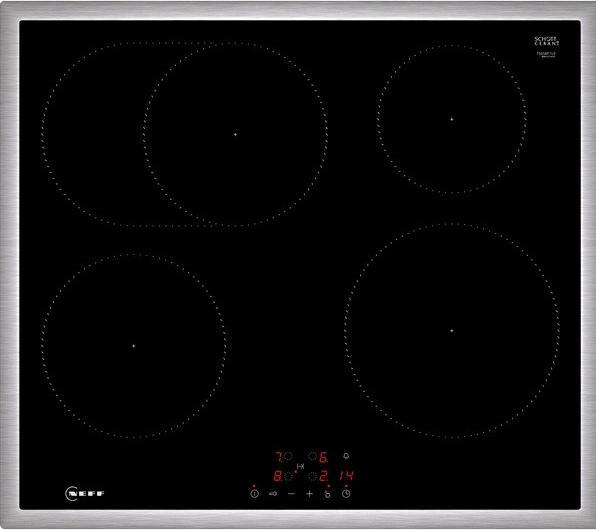 Actual product image Neff N 50, Induction hob, 60 cm, Black, With overlying frame, T56SBF1L0
