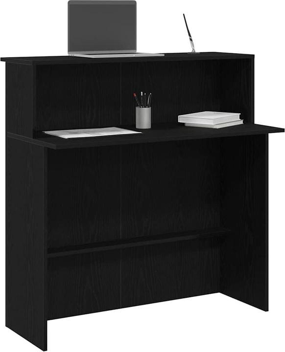 Image du produit VidaXL Comptoir d'accueil Noir 100x50x103,5 cm Bois composite Comptoir d'accueil