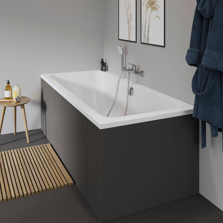 Immagine prodotto Duravit Vasca rettangolare sagomata D-Code 80 x 180 cm bianca liscia 7001010000000 (150 l, 180 cm, 80 cm)