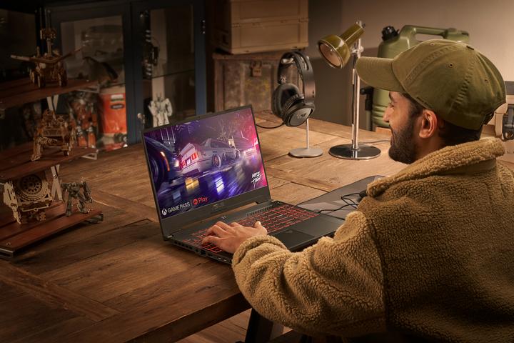 Produktbild ASUS TUF Gaming A15 FA507NVR-LP120W gaming laptop Ryzen 7 7435HS | RTX 4060 | 16 GB | 512 GB SSD (15.60", AMD Ryzen 7 7435HS, 16 GB, 512 GB, Eng. Int.)