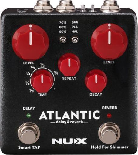 Produktbild NUX Effektgerät NDR-5 Atlantic Delay und Reverb-Pedal mit Gitarrenkabel (Gitarre)