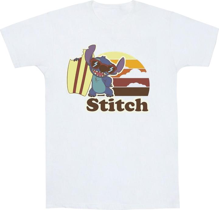 Actual product image Disney Mens Lilo And Stitch Bitten Surfboard T-Shirt (4XL)