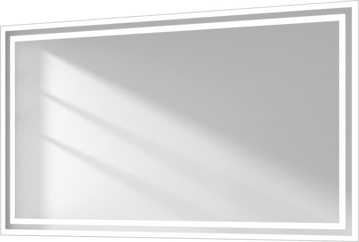 Produktbild Emke Badezimmerspiegel mit Beleuchtung 100*60cm,Beschlagfrei, 3000K/6500K,Tast Schalter (100 x 60 cm)