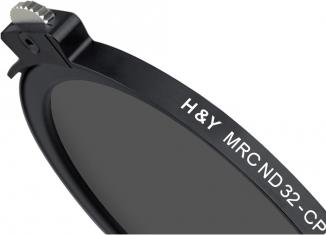 Actual product image H&Y Grey circular polarisation filter ND32 K-Series CPL HD MRC - 95 mm drop-in (95 mm, Polarizing filter)