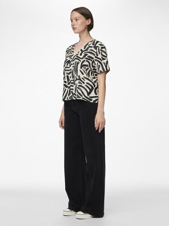Actual product image Pieces PCARLEM top with short sleeves (M)