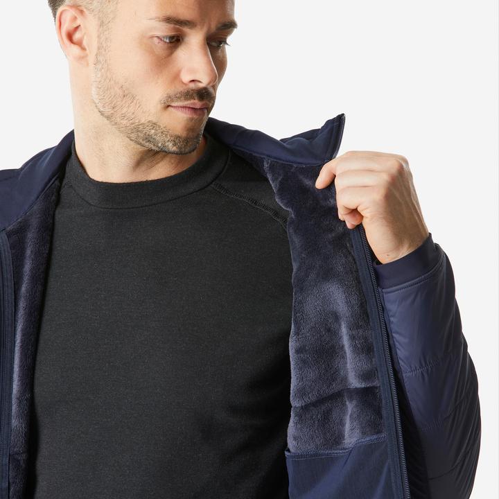 Actual product image Quechua Fleece jacket men's hybrid jacket warm winter hiking - SH900 Mountain (XL)