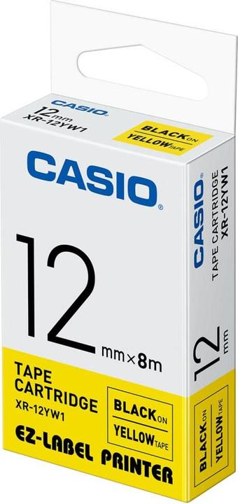 Actual product image Casio Writing tape XR (1.20 cm, Yellow, Black)