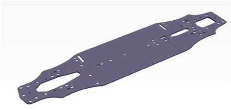 Actual product image Tamiya TRF419 ALU Lower Deck