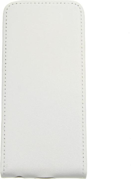 Productafbeelding OEM Slank lederen Flip Case iPhone 5c - Wit (Apple iPhone 5c)