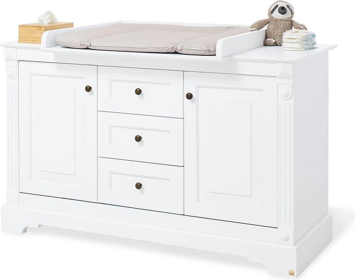 Produktbild Pinolino Kinderzimmer-Set 'Emilia' extrabreit inkl. Wandregal, 3-tlg. (Kinderkleiderschrank)