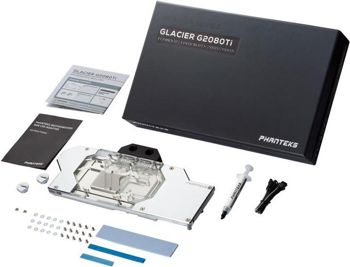 Image du produit Phanteks Glacier G2080Ti Founders Edition Full Water Block RGB - Chrome