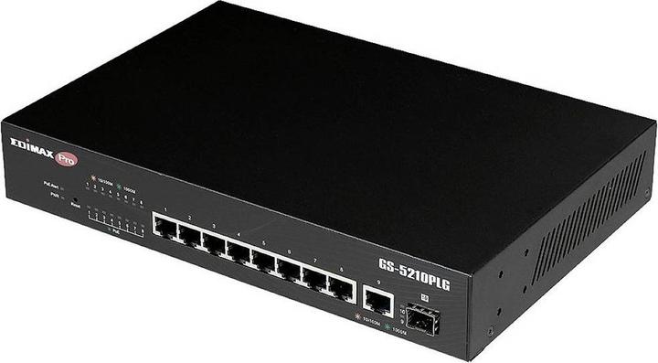 Actual product image edimax 10 Port Gigabit PoE+ Web Smart Managed Switch with 100 Watt 10-Port Gigabit PoE+ Web Smart Switch (10 Ports)