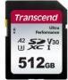 Produktbild Transcend SD Card SDXC SDC340S 160/90 MB/s (512 GB, SDXC, U3, UHS-I)