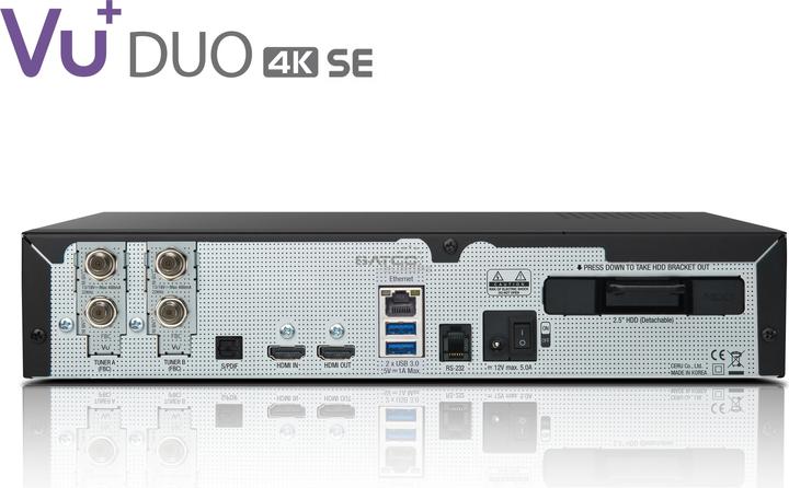 Image du produit Vu+ Duo 4K SE (4 Go, 4x DVB-S2 (2x Twin), Arbre CI)