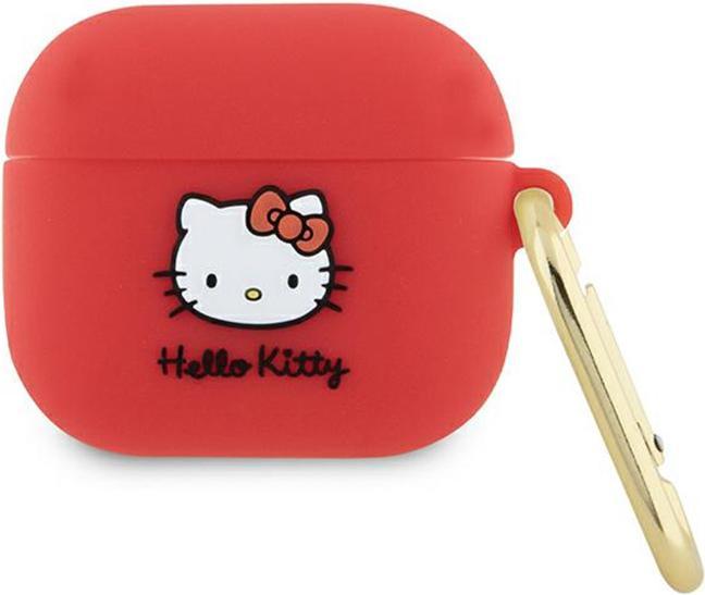 Immagine prodotto Hello Kitty HKA33DKHSF Coperchio Airpods 3 fuksja/fuschia Silicone 3D Kitty Head (Manicotto per cuffie)