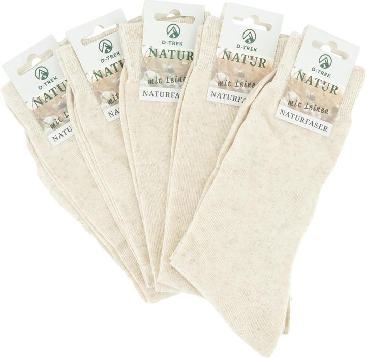 Image du produit Army Shop Lot de 5 chaussettes en lin (Pack de 5, 35 - 38)