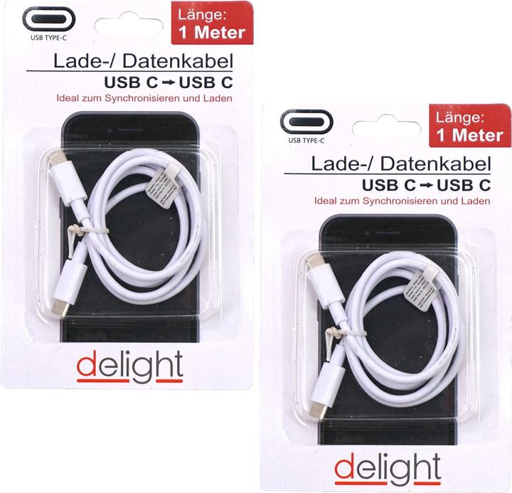 Top ten Set di 2 cavi di ricarica e dati da USB-C a USB-C, bianco, 1m (1 m, USB 3.0)