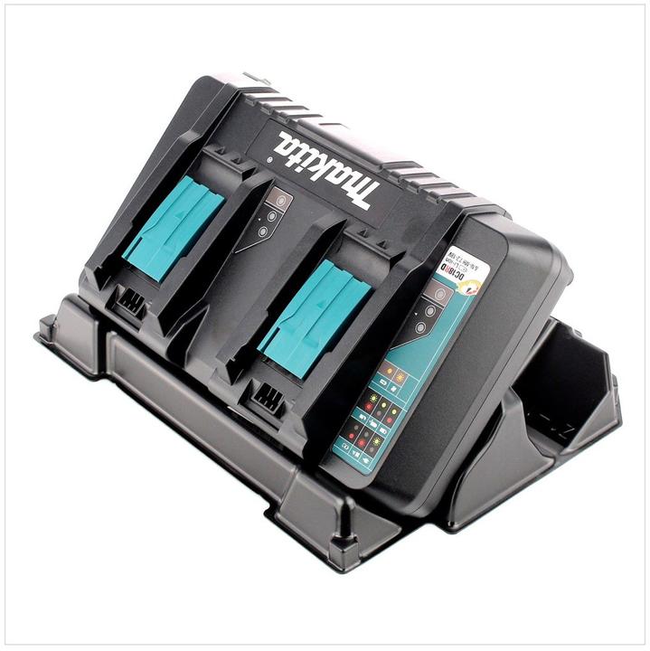 Image du produit Makita Chargeur DC 18 RD ZE 7.2V - 18V pour 2 batteries Li-Ion - chargeur double avec insert (18 V)