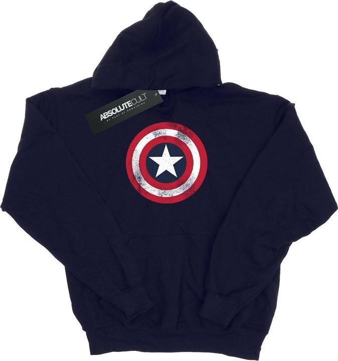 Captain America Distressed Schild Hoodie