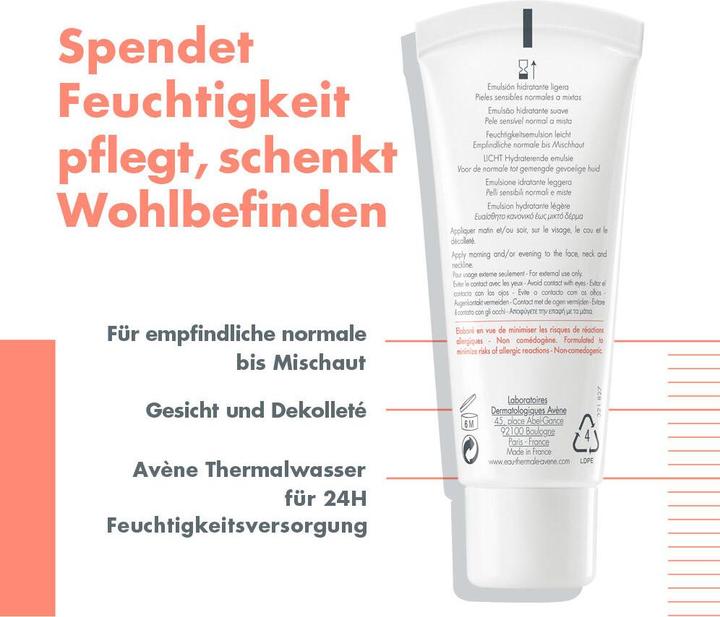 Produktbild Avène Hydrance Leicht (40 ml, 24h Creme)