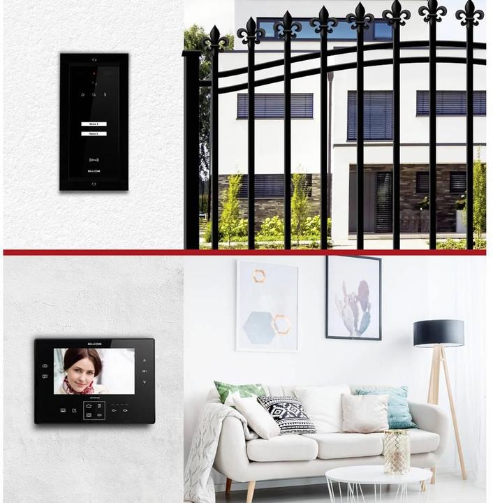Productafbeelding Bellcome Video deurintercom d 7" Kit 2 Familie (Bedraad)