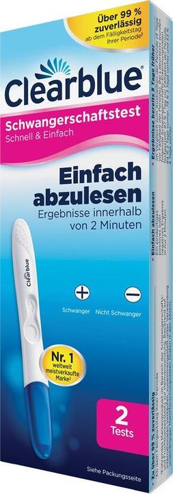 Produktbild Clearblue Schnell & Einfach (2 x)