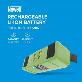 Actual product image Newell Newell battery replacement 2130LI, 4374392, 4376392, 4462425, 4502233 for iRobot