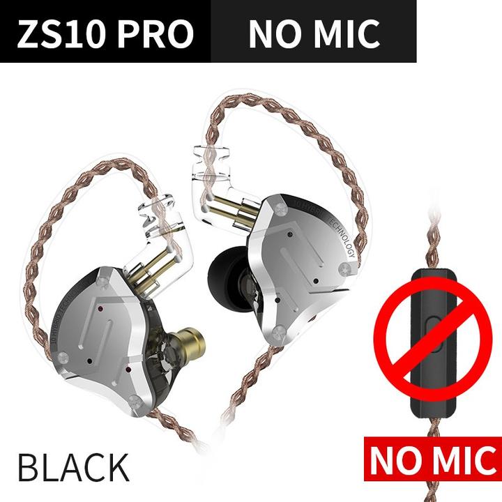 Immagine prodotto KZ Acoustics ZS10 Pro Cuffie intrauricolari nere da 3 mm (Cablato)