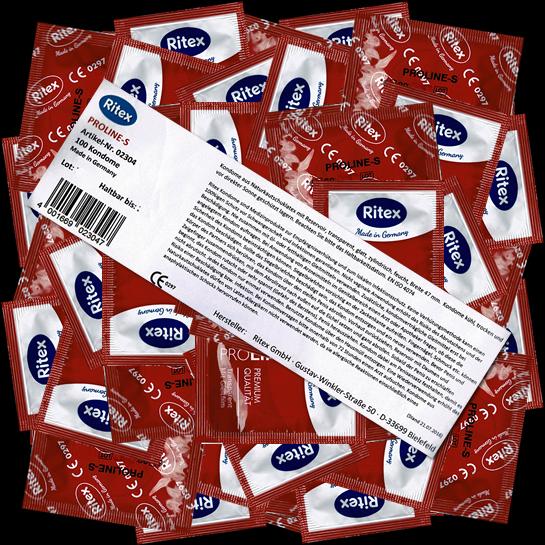 Actual product image Ritex ProLine S" 100 condoms with slim fit for a particularly safe feeling (100 pcs.)