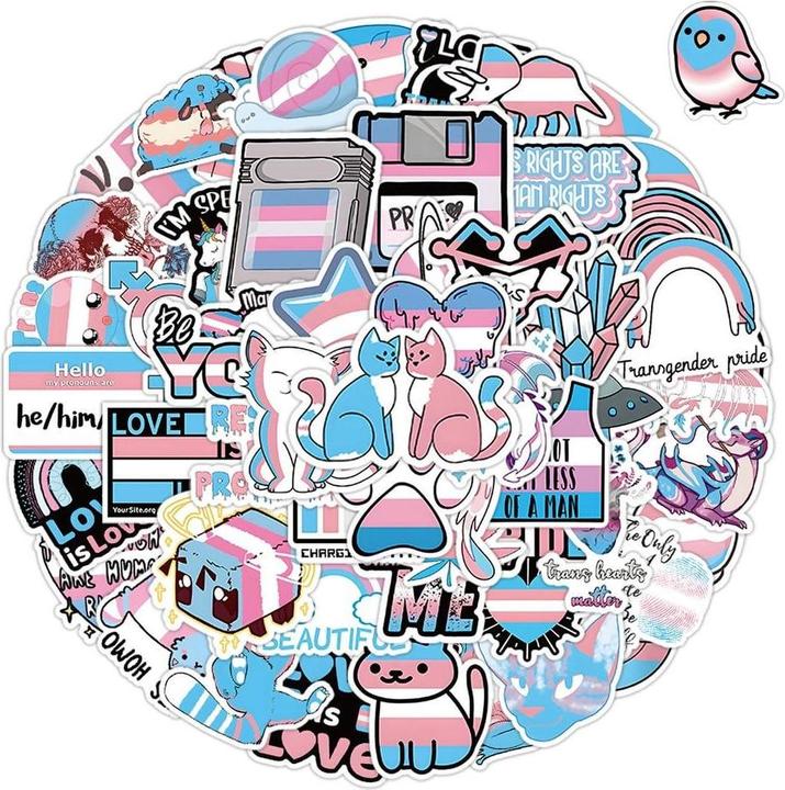 Actual product image JTI Pride stickers - 50 pcs