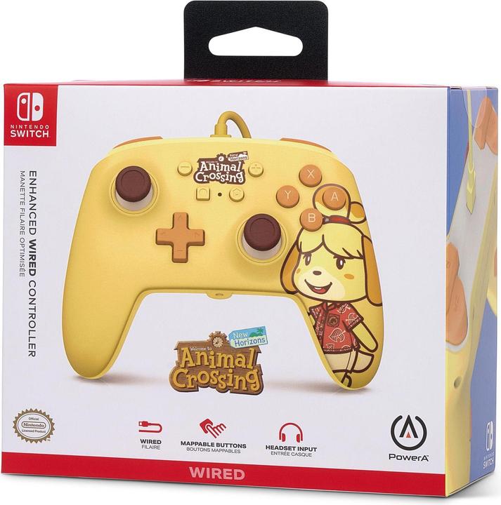 Produktbild PowerA Enhanced Wired Controller – Animal Crossing: Isabelle (Switch)