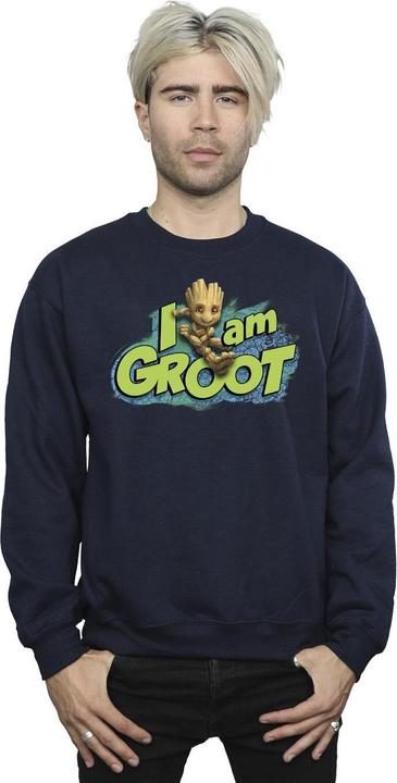 Actual product image Mens Guardians Of The Galaxy I Am Groot Jumping Sweatshirt (M)
