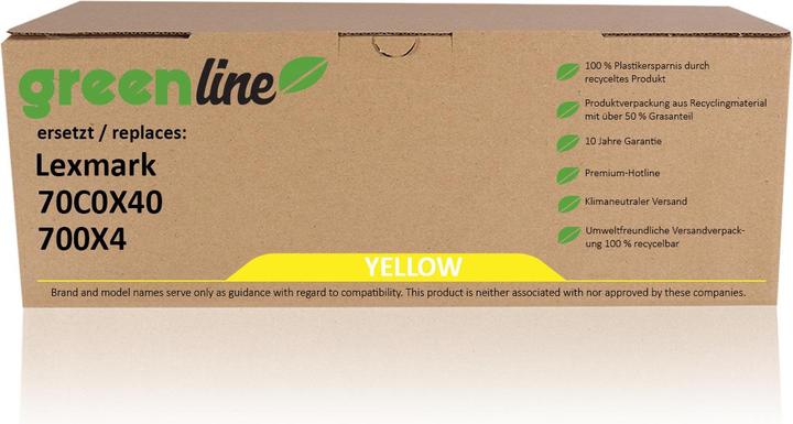 Actual product image Inkadoo Toner greenline ersetzt Lexmark 70C0X40 / 700X4 Toner